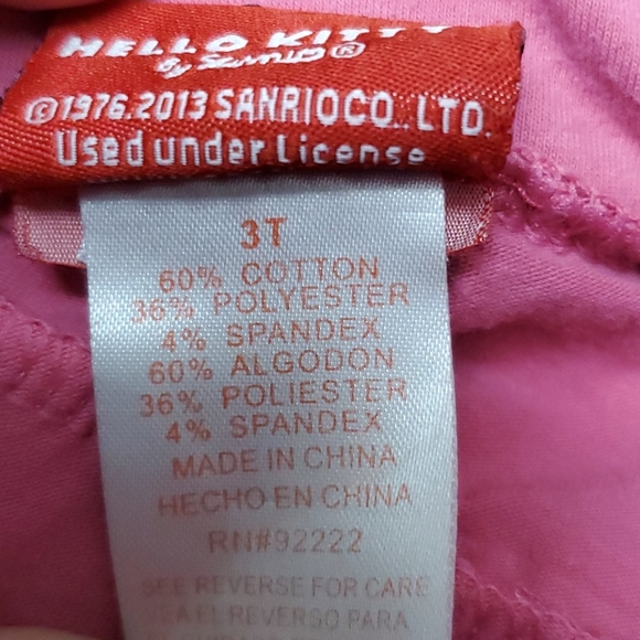 Hello Kitty girls 3T biker shorts - Picture 3 of 3